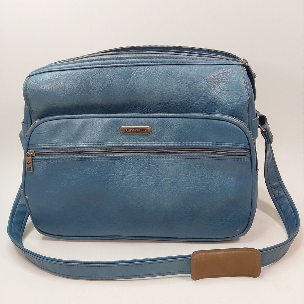 Vintage Samsonite Silhouette II Faux Leather Carry-On Shoulder Travel Bag